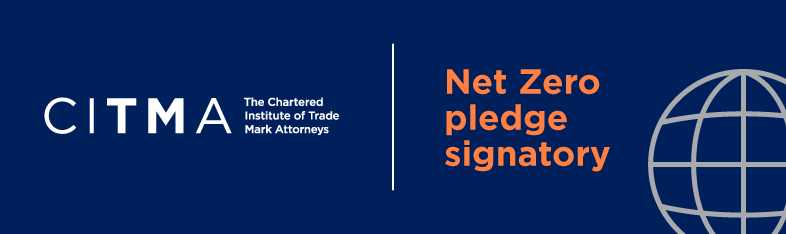 Global Recognition &Amp; Credentials 12 CITMA (The Chartered Institute of Trade Mark Attorneys) Net Zero Pledge Signatory Accreditation Graphic